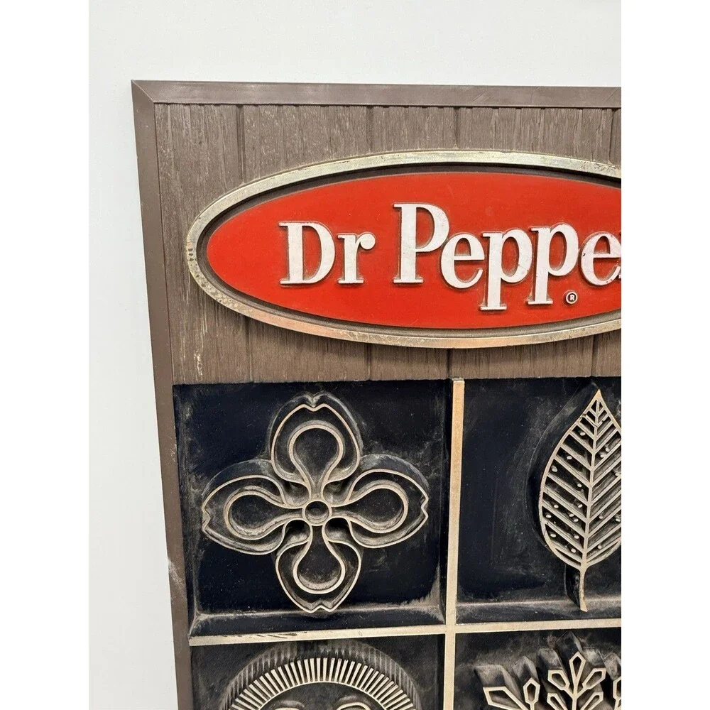 Vintage 1970 Dr. Pepper Tear Off Calendar Advertising Sign 16